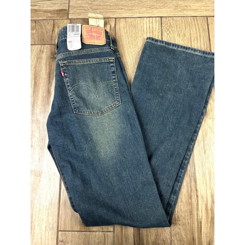 Levi's Juniors Bootcut Jeans 11R Dark Wash Low Rise Denim NWT
